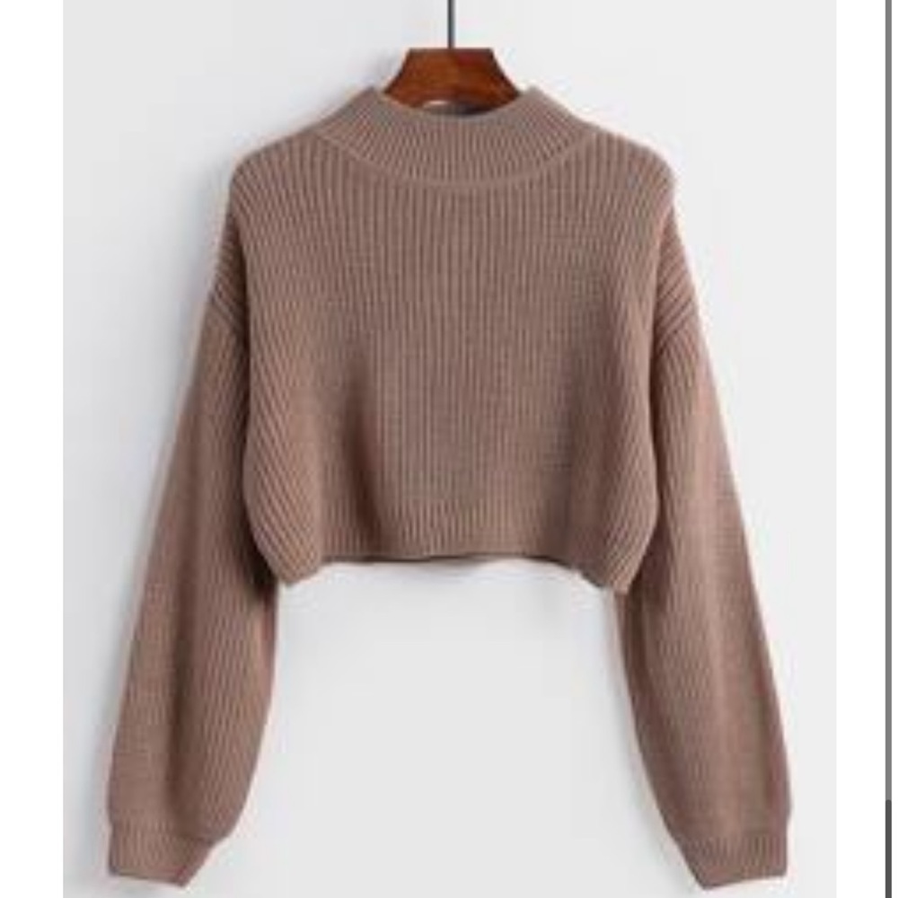 SHEIN mock neck sweater